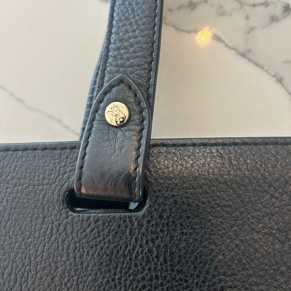 Burberry Black Leather and Canvas Tote 👜 - Picture 7 of 16